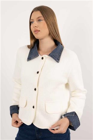 Jean Parça Detay Ceket