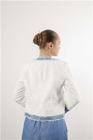 Jeans Biyeli Ceket