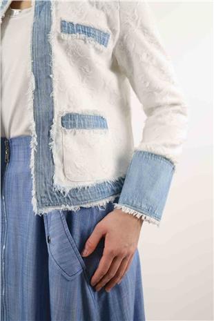 Jeans Biyeli Ceket