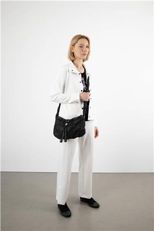 Kare Desenli Omuz Çantası