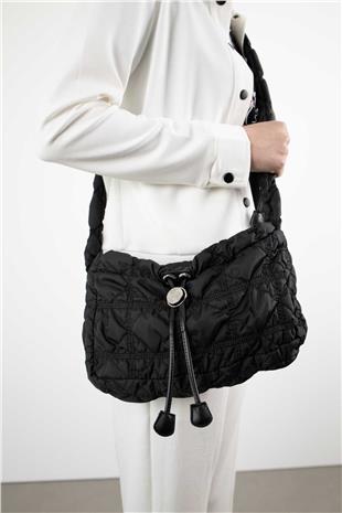 Kare Desenli Omuz Çantası