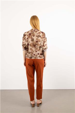 Kemer Detay Bel Lastik Pantolon