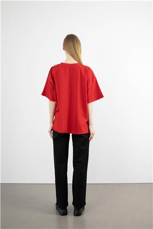 Kemerli Boru Paça Pantolon