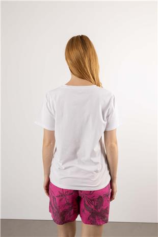 Kısa Kol Köpek Baskı Tişört