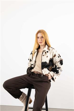 Leopar Desen Ceket