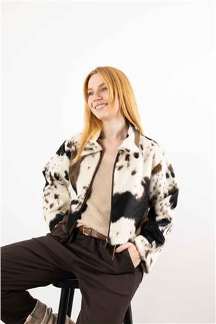 Leopar Desen Ceket