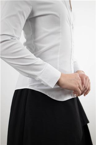 Likralı Klasik Gömlek