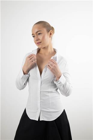 Likralı Klasik Gömlek