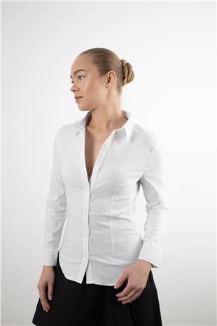 Likralı Klasik Gömlek