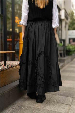 Motif Detay Paraşüt Kumaş Pantolon