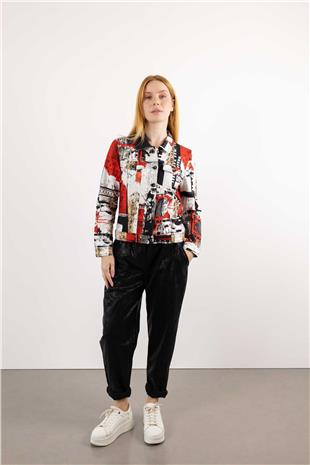 Nubuk Görünümlü Kemer Detay Pantolon