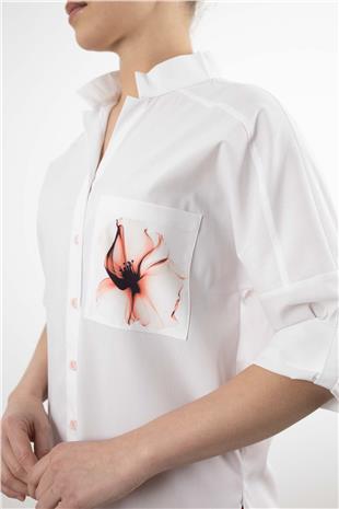 Ön Arka Kelebek İşleme Detay Gömlek