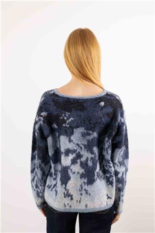 Oversize Pul Payet İşleme Detay Hırka