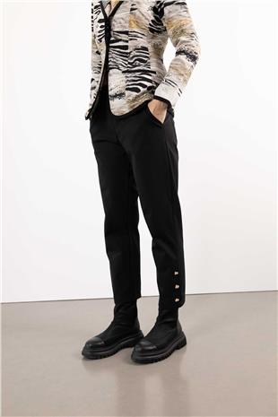 Paça Bel Gold Düğme Detay Pantolon