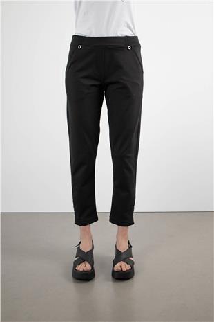 Paça Düğme Detay Oversize Pantolon