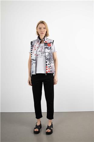 Paça Düğme Detay Oversize Pantolon