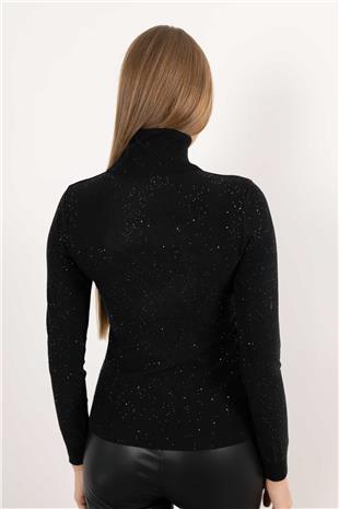 Pul Payet Desen Balıkçı Yaka Triko