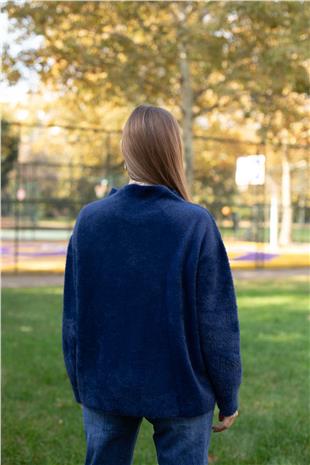 Pul Payet İşleme Peluş Bluz