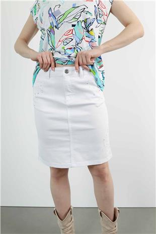 Taş İşleme Detay Kısa Etek