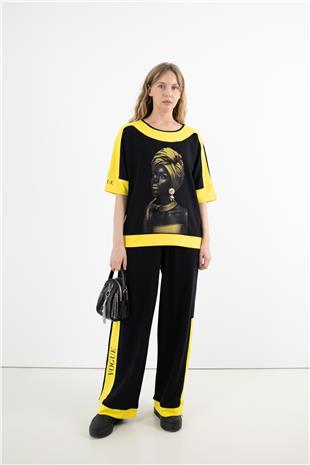 Tavşan Desen Taş Baskı Detay Omuz Çantası