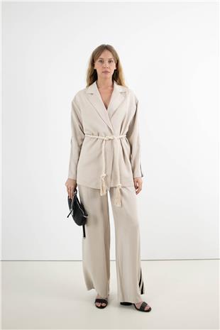 Üst Ceket Kolye Detay Takım