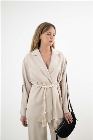 Üst Ceket Kolye Detay Takım