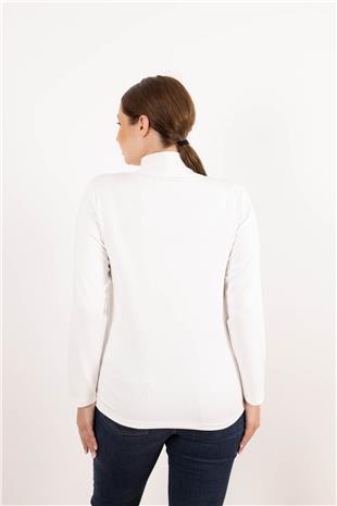 Valente Yazı Detaylı Taş Baskılı Bluz