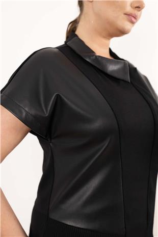 Yan Kemer Detay Asimetrik Yelek