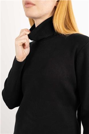 Yuvarlak Desen Uzun Püskül Detay Kazak