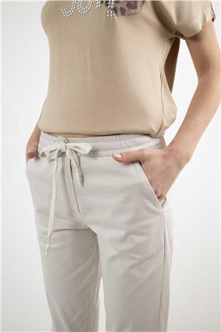 Bağcıklı Koton Pantolon