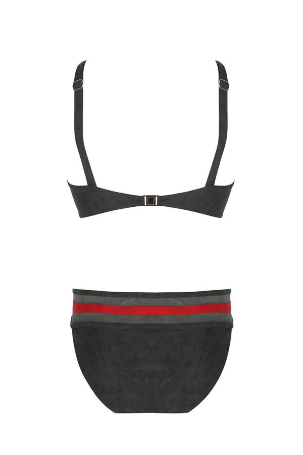 V Yaka Ayarlanabilir Askılı Bikini
