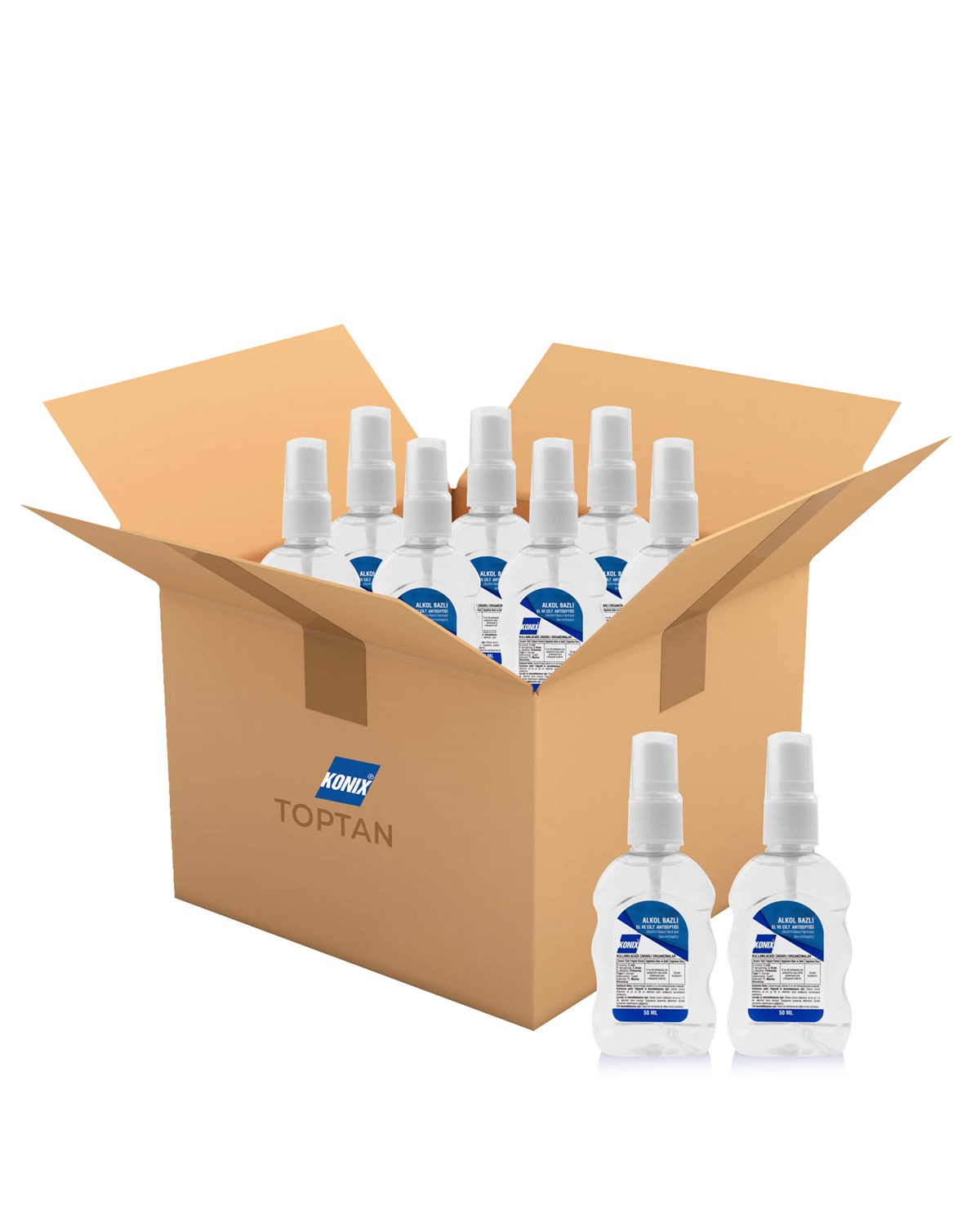 KONIX 50 ML ALKOL BAZLI EL DEZ. TR - DESENLI SISE