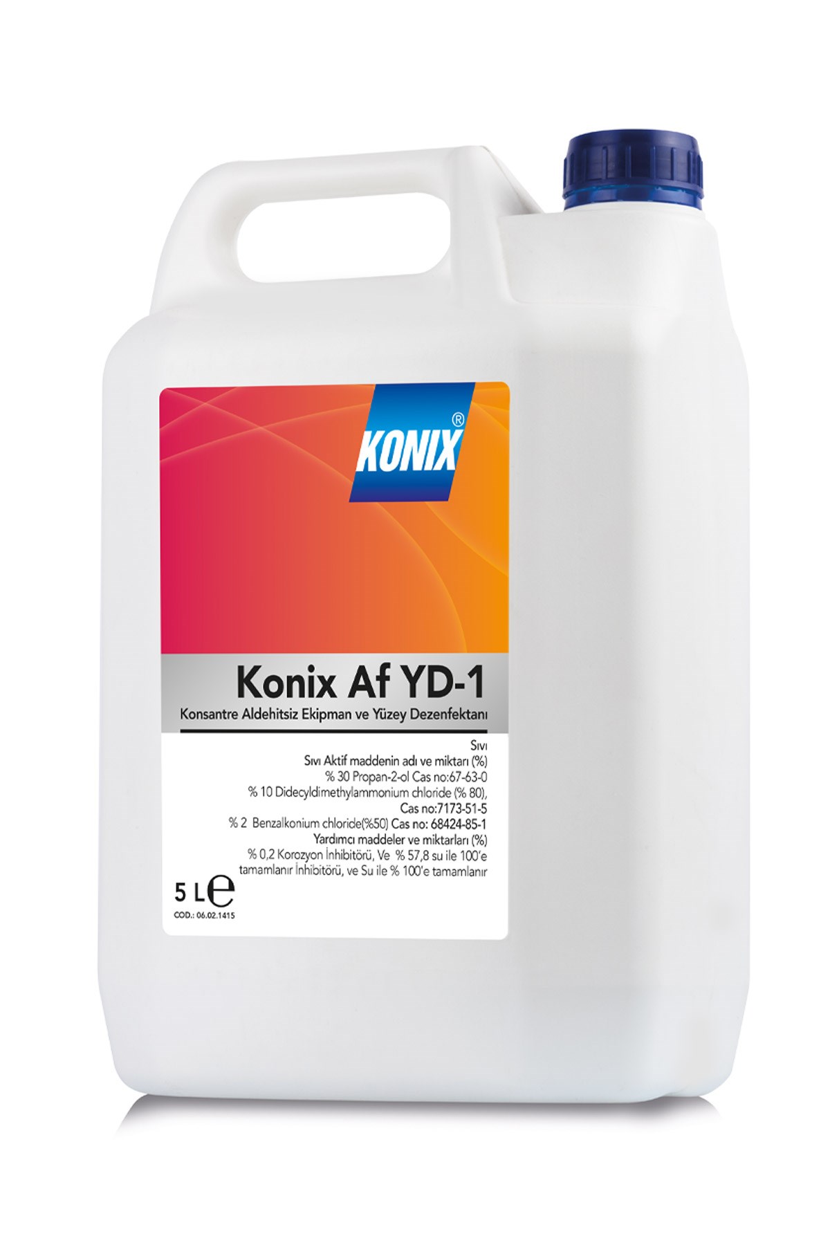 KONİX YD-1-AF ALDEHİTSİZ, KONSANTRE YER VE YÜZEY DEZENFEKTANI