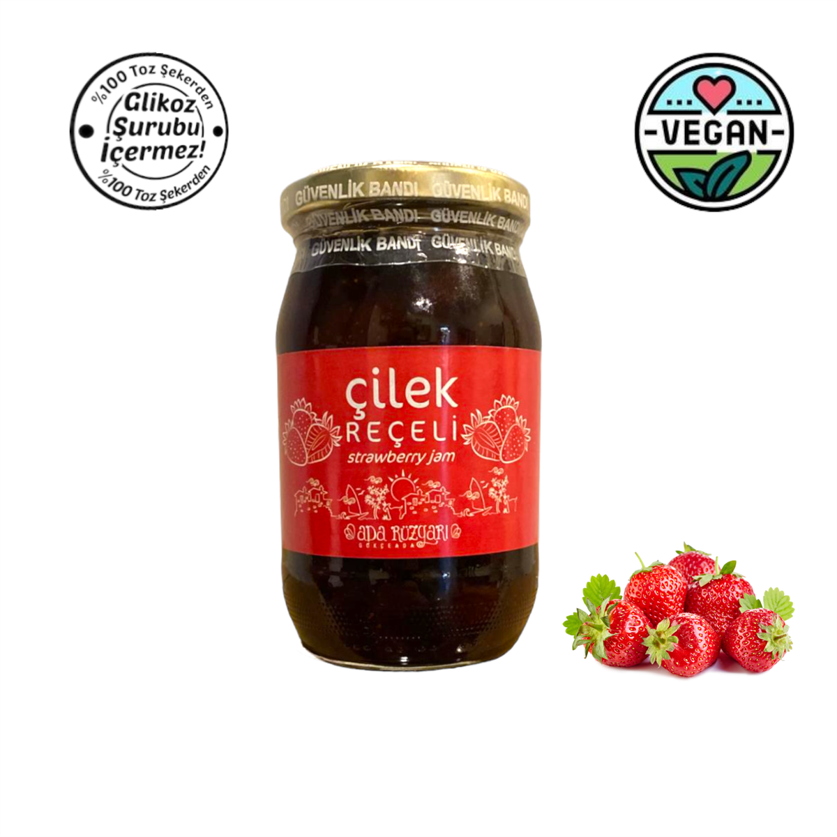 Gökçeada Çilek Reçeli 400 gr.
