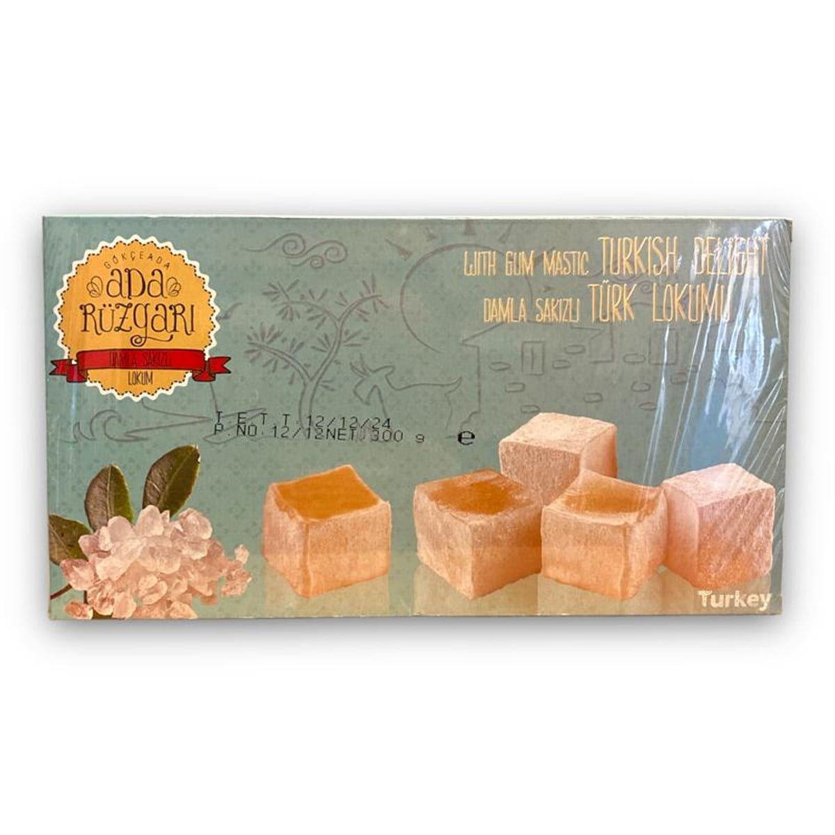 Gökçeada Damla Sakızlı Lokum (Kutulu) 300 gr.