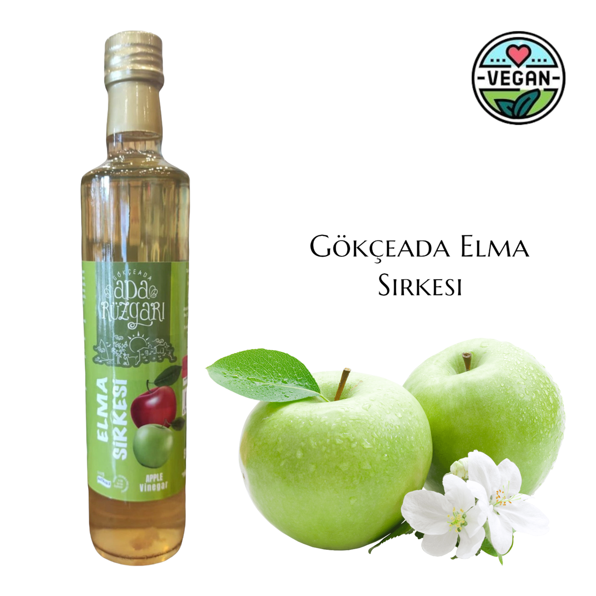 Gökçeada Elma Sirkesi 500 ml.