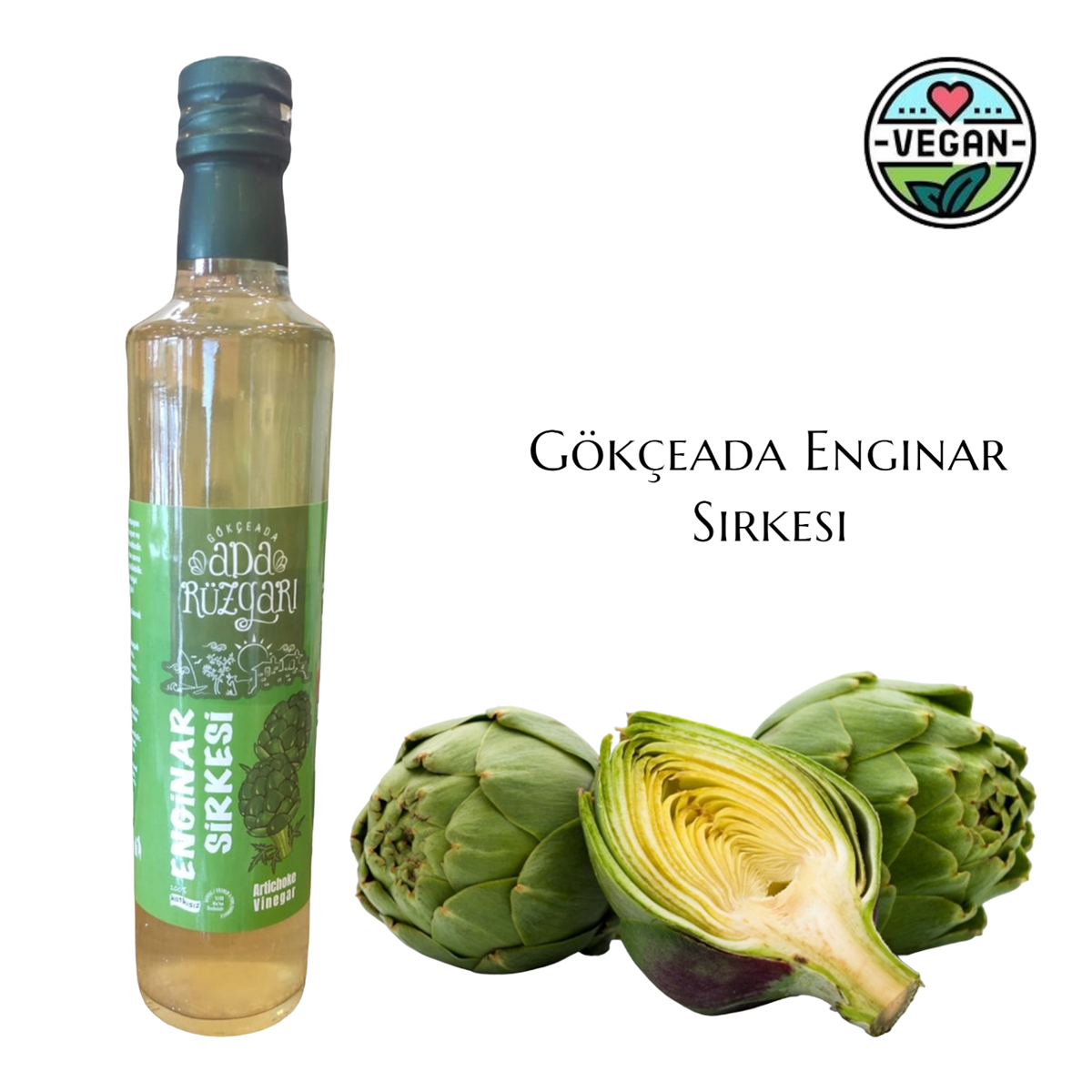 Gökçeada Enginar Sirkesi 500 ml.