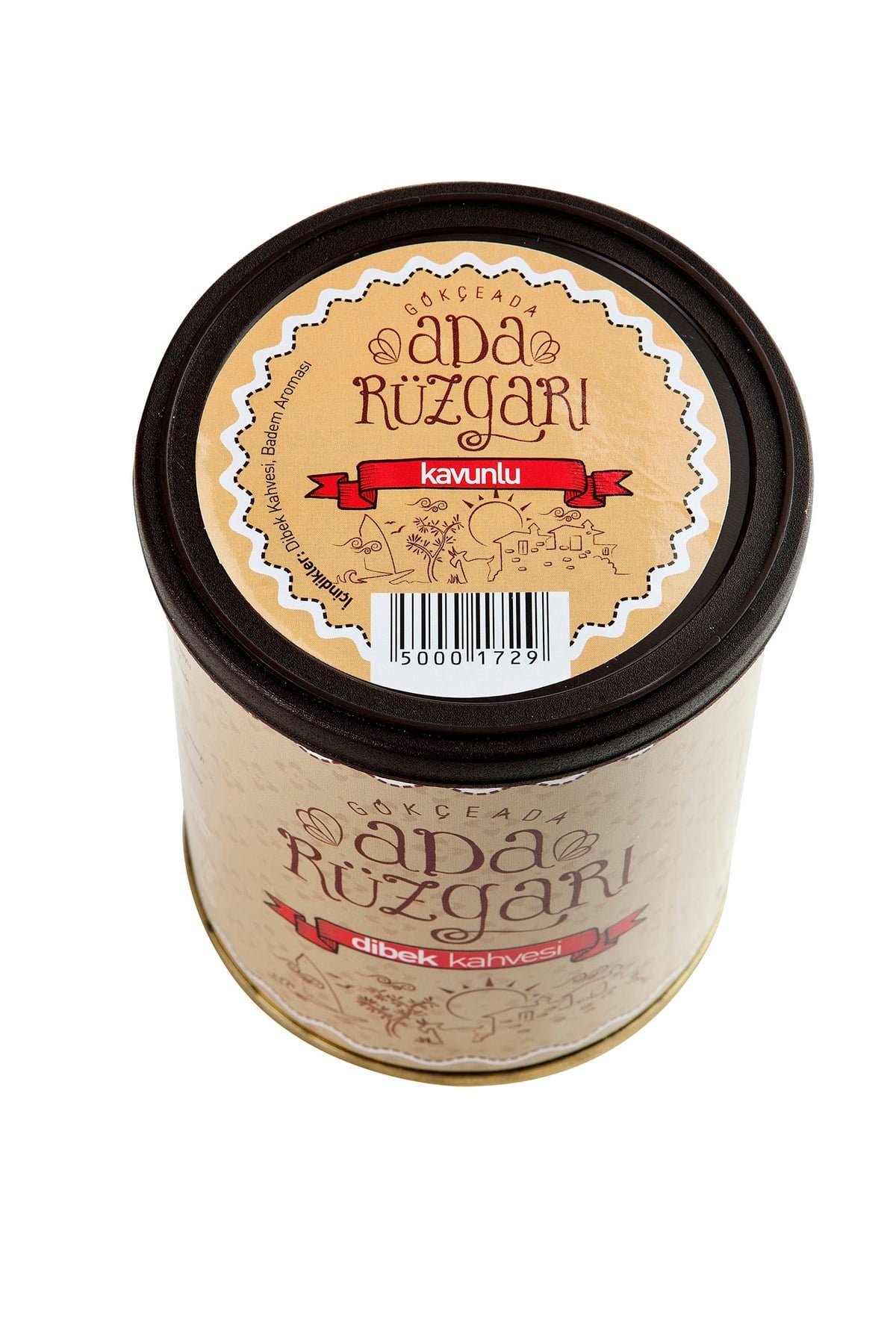 Gökçeada Kavunlu Dibek Kahvesi Teneke 125 gr.