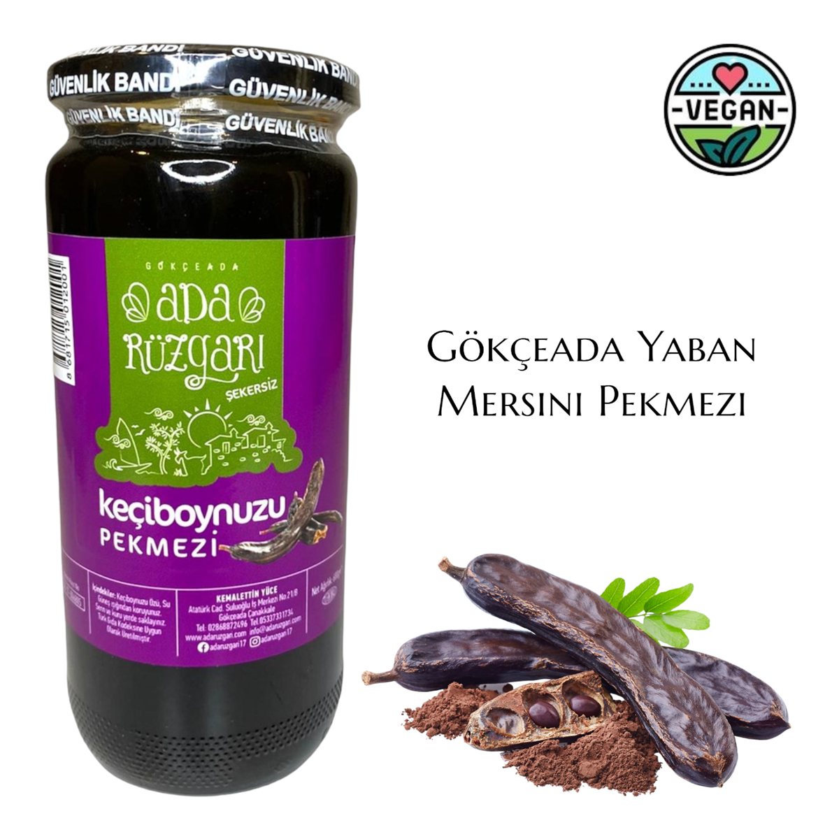 Gökçeada Keçiboynuzu Pekmezi (Harnup) 680 gr.