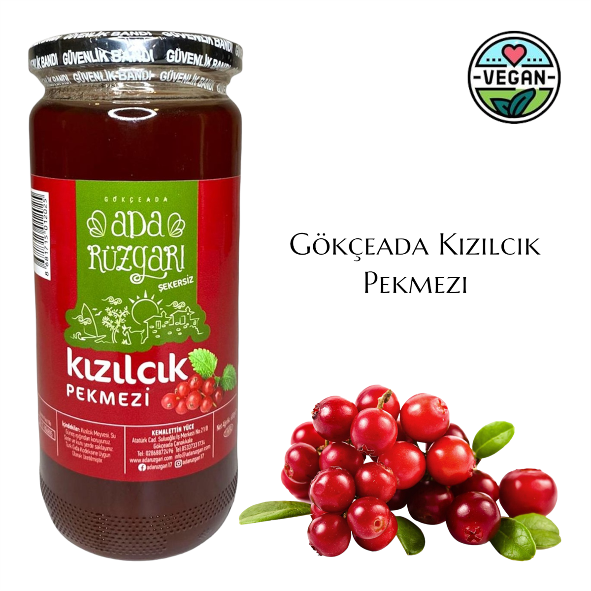 Gökçeada Kızılcık Pekmezi 680 gr.