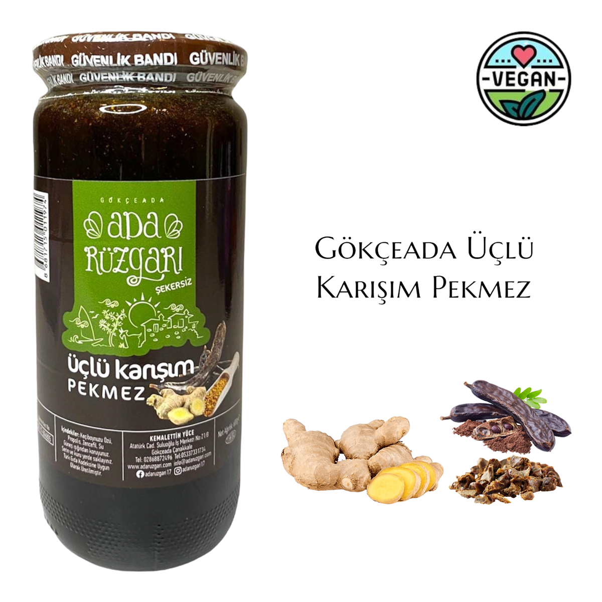 Gökçeada Üçlü Karışım Pekmez 680 gr.