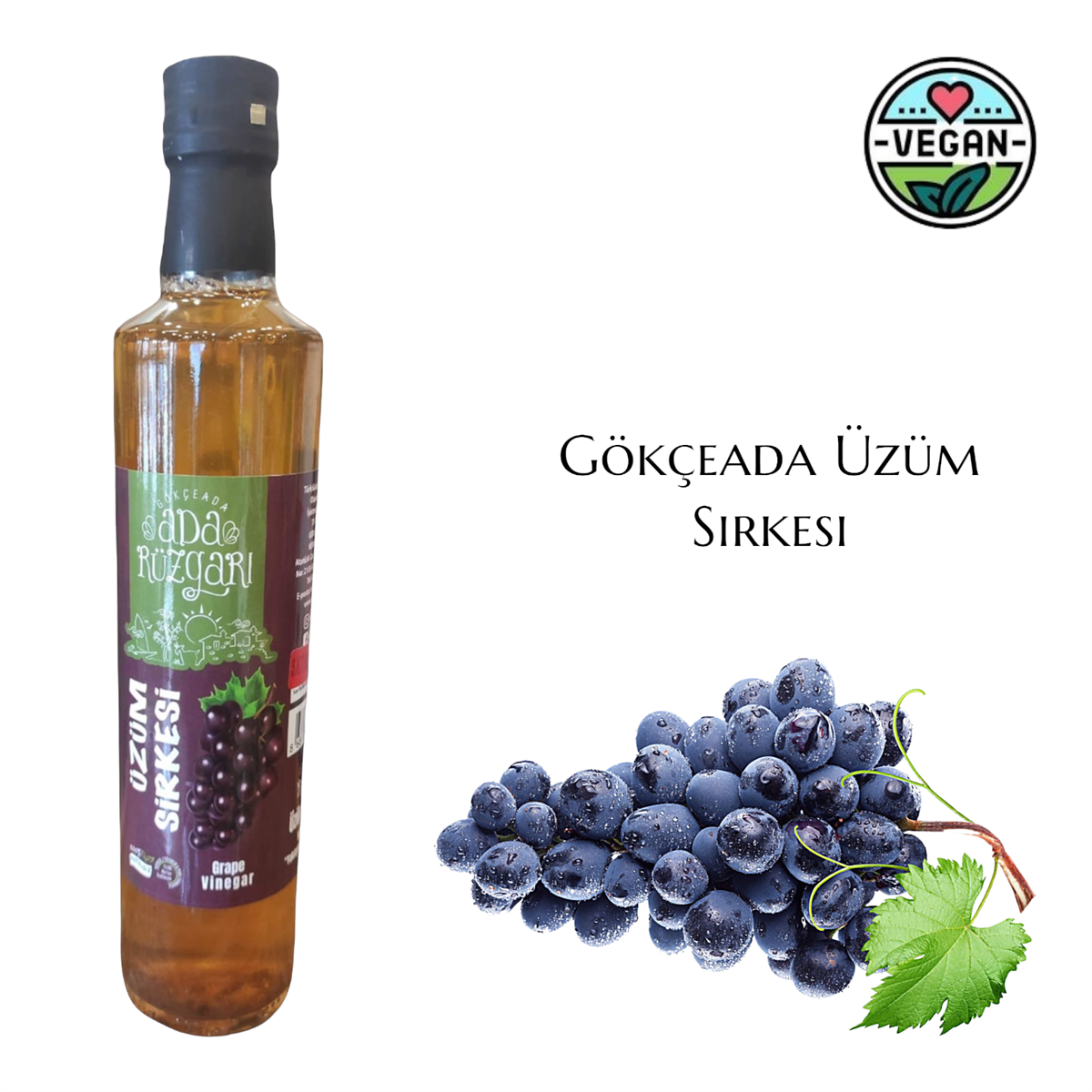 Gökçeada Üzüm Sirkesi 500 ml.