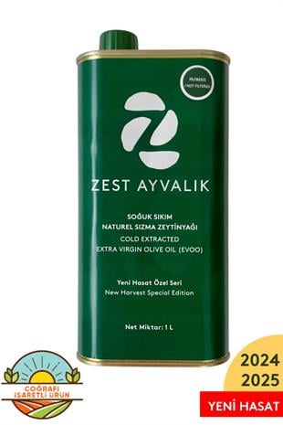Erken Hasat Soğuk Sıkım Zeytinyağı 1 L Teneke