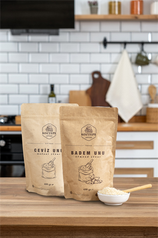 Koztepe Çiftliği Badem Unu 400 G ve Koztepe Çiftliği Ceviz Unu 400 G