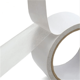 Çift taraflı Tissue Bant Beyaz Liner Solvent Akrilik 100 micron 50x50mt