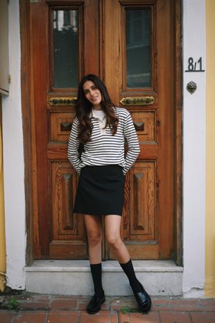 Pamuk Basic Mini Çan Siyah Etek