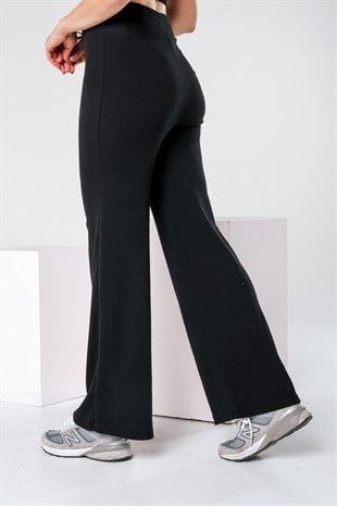 Siyah Fitilli Eşofman Bustiyer Takım