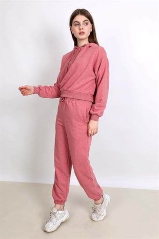 Spor Eşofman Takım - Koyu Pembe