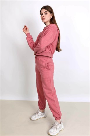 Spor Eşofman Takım - Koyu Pembe