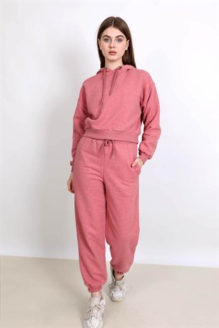 Spor Eşofman Takım - Koyu Pembe